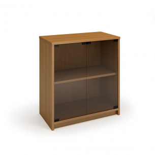 Шкаф низкий со стеклянными дверями