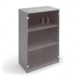 Шкаф средний со стеклянными дверями