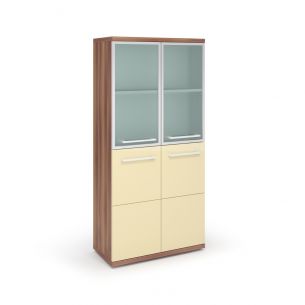 Шкаф полузакрытый со стеклянными дверями