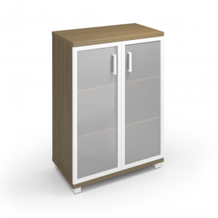 Шкаф средний со стеклянными дверями