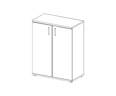 Шкаф для документов средний