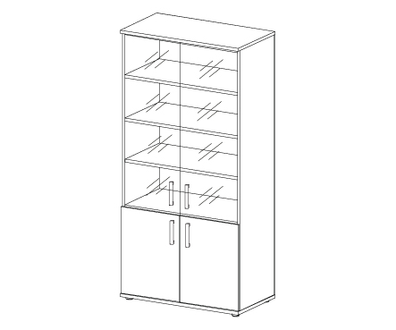 Шкаф со стеклом