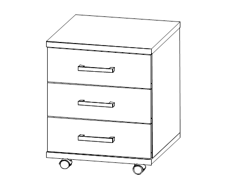 Тумба подкатная