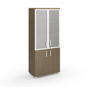 Шкаф полузакрытый со стеклянными дверями