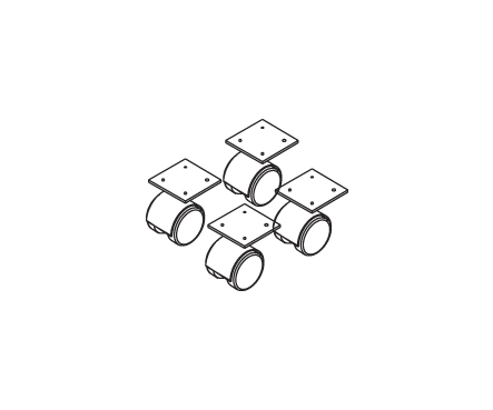 Колесные опоры Р703 (4 шт.)