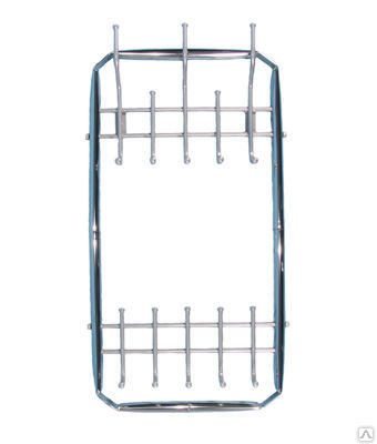 Вешалка настенная Двухярусная 450 хром (Т)