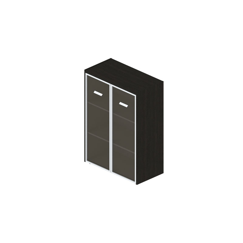 Шкаф с двумя стеклянными дверьми Бонд