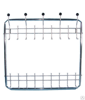 Вешалка настенная Друхярусная 1100 хром (Т)