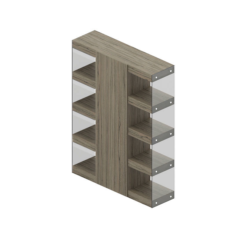 Стеллаж с закрытым отделением