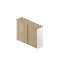 Высокая объединяющая тумба-купе с полками