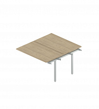 Промежуточный сдвоенный стол на металлокаркасе