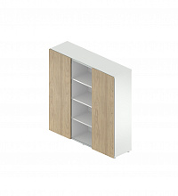 Стеллаж с дверьми-купе