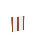 Дверь стекло в рамке МДФ (2 шт.)