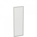 Стеклянная дверь (матовая, белая) в алюм. раме